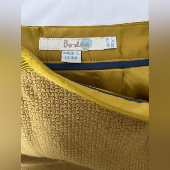 Boden Notre Dame Textured Citronelle Pencil Skirt - Picture 4 of 10